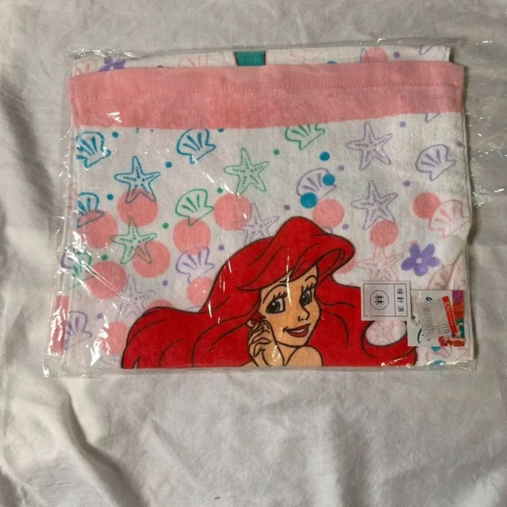Officially Licensed Disney Japan Ariel The Little Mermaid 100% Cotton Hand Towel